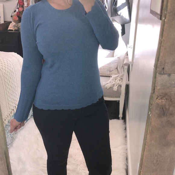 J. McLaughlin size medium cotton cashmere sweater - Picture 1 of 4